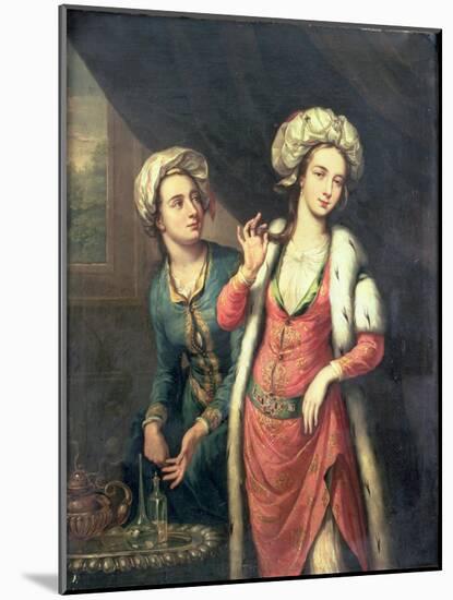 Portrait of a Lady Thought to Be Lady Mary Wortley Montagu-George Knapton-Mounted Giclee Print