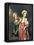 Portrait of a Lady Thought to Be Lady Mary Wortley Montagu-George Knapton-Framed Stretched Canvas