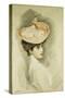 Portrait of a Lady, thought to be Madame Helleu-Paul Cesar Helleu-Stretched Canvas