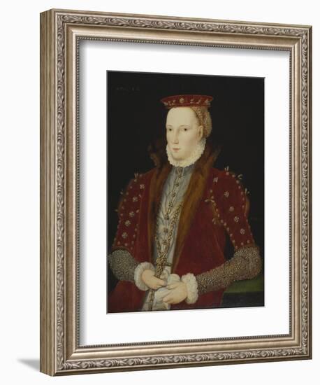 Portrait of a Lady, thought to be Queen Elizabeth I, 1563-Unknown Artist-Framed Giclee Print