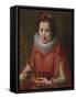 Portrait of a Lady, Traditionally Identified as Marie De' Medici, 1600-03-Santi Di Tito-Framed Stretched Canvas