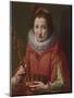 Portrait of a Lady, Traditionally Identified as Marie De' Medici, 1600-03-Santi Di Tito-Mounted Premium Giclee Print
