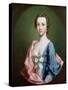 Portrait of a Lady, Traditionally Said to Be Jenny Cameron of Lochiel-Allan Ramsay-Stretched Canvas