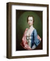 Portrait of a Lady, Traditionally Said to Be Jenny Cameron of Lochiel-Allan Ramsay-Framed Giclee Print