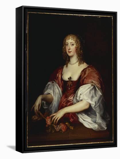 Portrait of a Lady, Traditionally Thought to Be the Countess of Carnavon-Sir Anthony Van Dyck-Framed Stretched Canvas