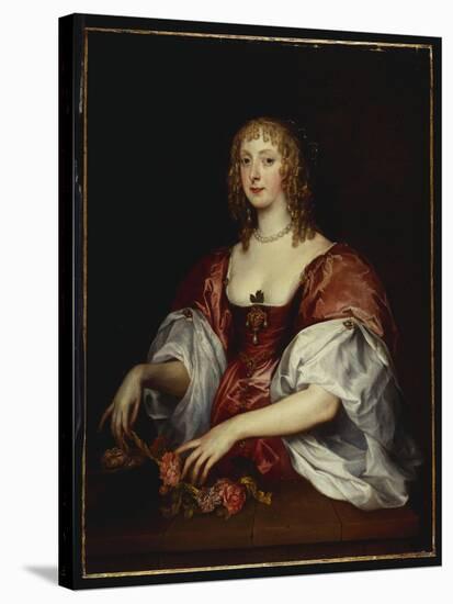 Portrait of a Lady, Traditionally Thought to Be the Countess of Carnavon-Sir Anthony Van Dyck-Stretched Canvas