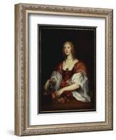 Portrait of a Lady, Traditionally Thought to Be the Countess of Carnavon-Sir Anthony Van Dyck-Framed Giclee Print