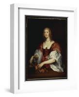 Portrait of a Lady, Traditionally Thought to Be the Countess of Carnavon-Sir Anthony Van Dyck-Framed Giclee Print