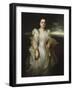 Portrait of a Lady, Wearing a White Dress Embroidered with Pearls-Joseph Bail-Framed Giclee Print