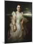 Portrait of a Lady, Wearing a White Dress Embroidered with Pearls-Joseph Bail-Mounted Giclee Print