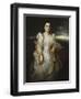 Portrait of a Lady Wearing a White Dress Embroidered with Pearls-Adolphe Joseph Thomas Monticelli-Framed Giclee Print