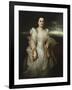 Portrait of a Lady, Wearing a White Dress Embroidered with Pearls-Joseph Bail-Framed Giclee Print