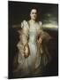 Portrait of a Lady, Wearing a White Dress Embroidered with Pearls-Joseph Bail-Mounted Giclee Print