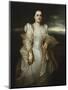 Portrait of a Lady, Wearing a White Dress Embroidered with Pearls-Joseph Bail-Mounted Giclee Print