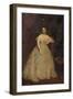 Portrait of a Lady Wearing a White Dress-Richard Buckner-Framed Giclee Print