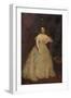 Portrait of a Lady Wearing a White Dress-Richard Buckner-Framed Giclee Print