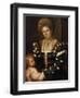 Portrait of a Lady with a Boy, 1530S-Paris Bordone-Framed Giclee Print