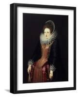 Portrait of a Lady with a Fan, 1610S-null-Framed Giclee Print