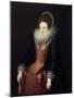 Portrait of a Lady with a Fan, 1610S-null-Mounted Giclee Print