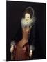 Portrait of a Lady with a Fan, 1610S-null-Mounted Giclee Print