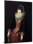 Portrait of a Lady with a Fan, 1610S-null-Mounted Giclee Print