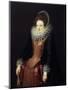 Portrait of a Lady with a Fan, 1610S-null-Mounted Premium Giclee Print
