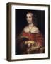 Portrait of a Lady with a Lap Dog, Ca 1665-Rembrandt van Rijn-Framed Giclee Print