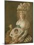 Portrait of a Lady with a Parrot, C.1785-90-Luis Paret y Alcazar-Mounted Premium Giclee Print