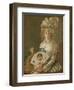 Portrait of a Lady with a Parrot, C.1785-90-Luis Paret y Alcazar-Framed Giclee Print