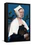 Portrait of a Lady with a Squirrel and a Starling-Hans Holbein the Younger-Framed Stretched Canvas