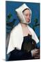 Portrait of a Lady with a Squirrel and a Starling-Hans Holbein the Younger-Mounted Art Print