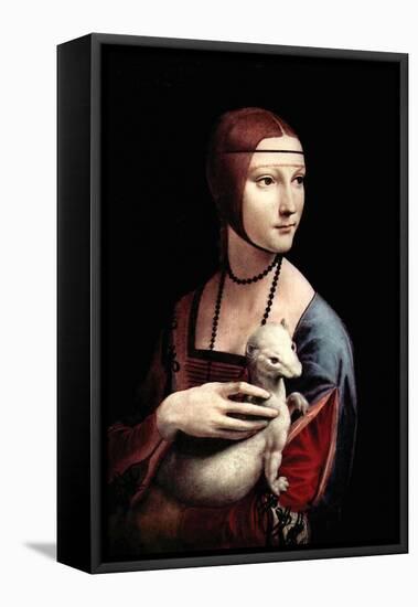 Portrait of a Lady with an Ermine-Leonardo da Vinci-Framed Stretched Canvas