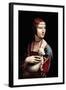 Portrait of a Lady with an Ermine-Leonardo da Vinci-Framed Art Print