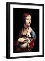 Portrait of a Lady with an Ermine-Leonardo da Vinci-Framed Art Print