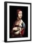 Portrait of a Lady with an Ermine-Leonardo da Vinci-Framed Art Print