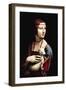 Portrait of a Lady with An Ermine-Leonardo da Vinci-Framed Art Print