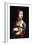 Portrait of a Lady with An Ermine-Leonardo da Vinci-Framed Art Print