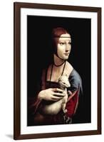 Portrait of a Lady with An Ermine-Leonardo da Vinci-Framed Art Print