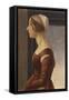 Portrait of a Lady with Cap (La Bella Simonetta)-Sandro Botticelli-Framed Stretched Canvas