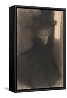 Portrait of a Lady with Cape and Hat, 1897-1898-Gustav Klimt-Framed Stretched Canvas