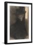 Portrait of a Lady with Cape and Hat, 1897-1898-Gustav Klimt-Framed Giclee Print