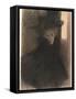 Portrait of a Lady With Cape And Hat-Gustav Klimt-Framed Stretched Canvas