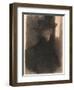 Portrait of a Lady With Cape And Hat-Gustav Klimt-Framed Giclee Print