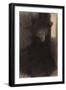 Portrait of a Lady with Cape and Hat-Gustav Klimt-Framed Giclee Print