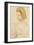 Portrait of a Lady with Goldhaube und Perlenkette-Bernardino Luini-Framed Collectable Print