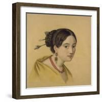 Portrait of a Lady with Hair Decoration-Louise Caroline Seidler-Framed Giclee Print