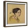 Portrait of a Lady with Hair Decoration-Louise Caroline Seidler-Framed Giclee Print