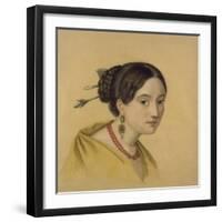 Portrait of a Lady with Hair Decoration-Louise Caroline Seidler-Framed Giclee Print