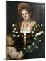 Portrait of a Lady with Her Son, Mid-1530S-Paris Bordone-Mounted Giclee Print