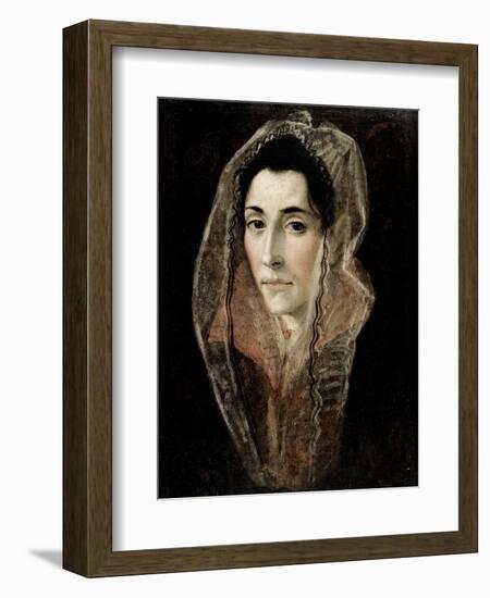 Portrait of a Lady-El Greco-Framed Giclee Print